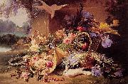 Eugene Bidau Still Life with Flowers oil on canvas